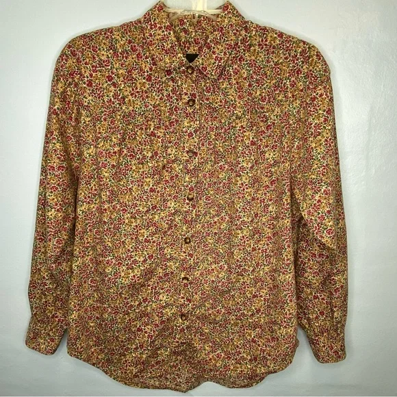 *** LizSport Button Up Floral *** S - Picture 2 of 6